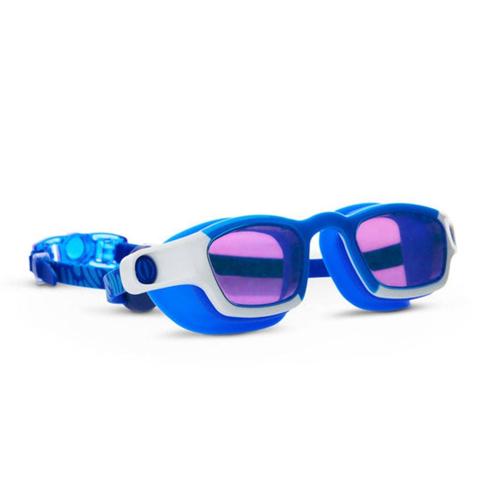 Bling2O Oceanic Blue Short Fin Shark Swim Goggles Blue/White, 6+ years