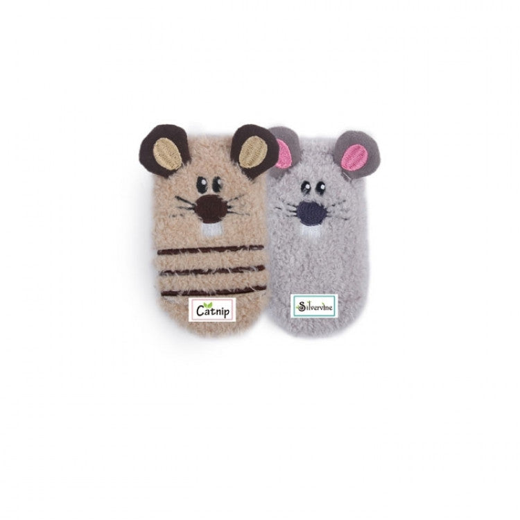 All For Paws Sock Cuddler Mouse Sock - 2 Pack