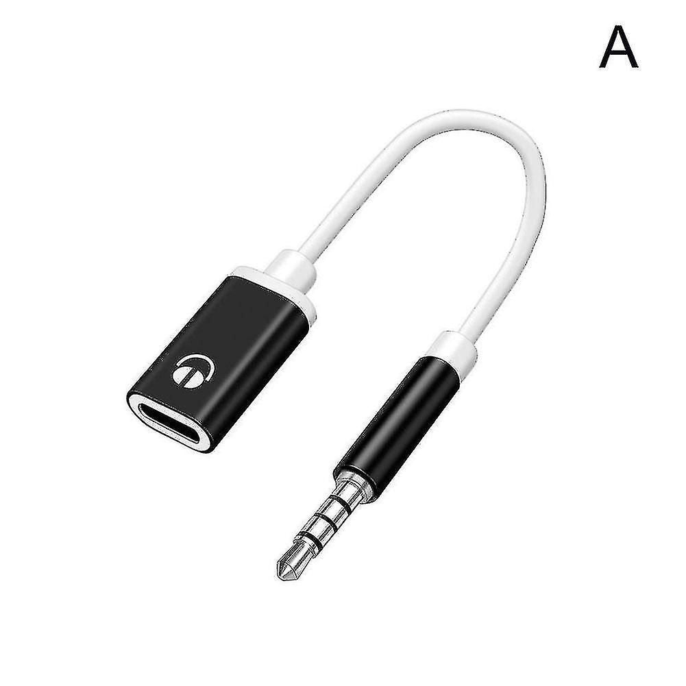 3.5mm Male To Type-c Female Headphone Converter Flat To Round Analog Lap zxin