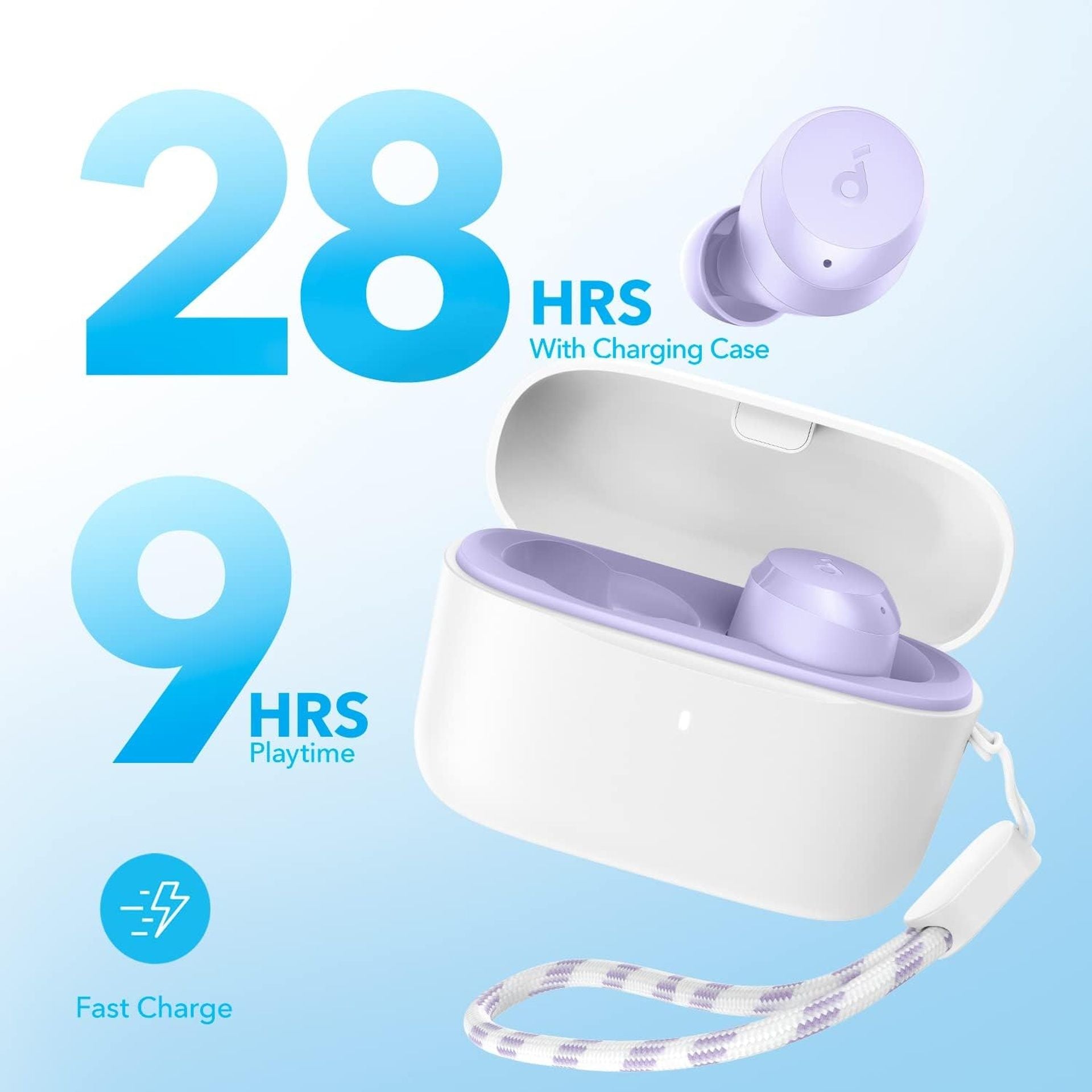 Anker Soundcore A20i True Wireless Earbuds with AI Clear Calls & 28H Playtime, Purple