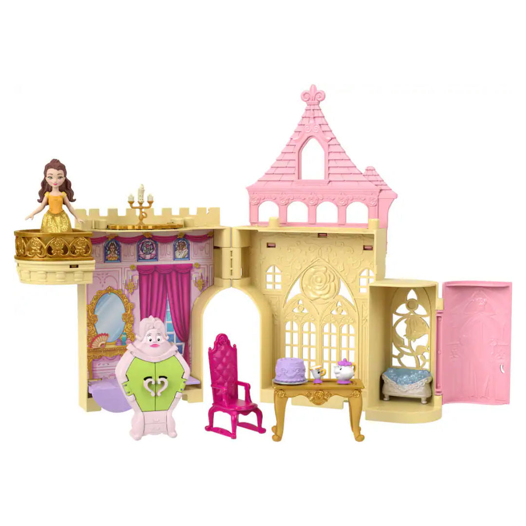 Disney Princess Beauty and the Beast Belle Storytime Stackers Castle Playset, For Age 3+ Years