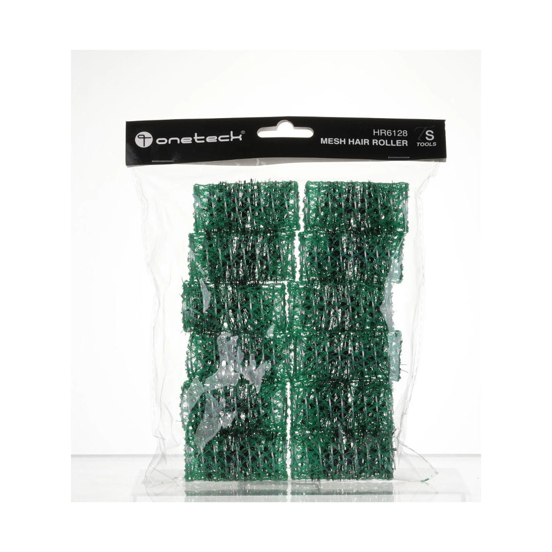 onetech Mesh Hair Rollers, 12 Pieces