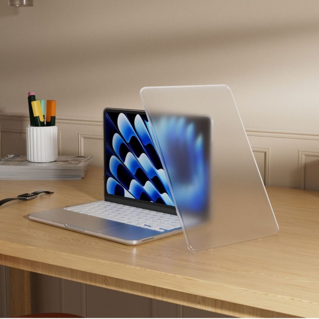 Infinyty Aerix Matte Hard Shell Laptop Case for MacBook Air 13 inch, Clear