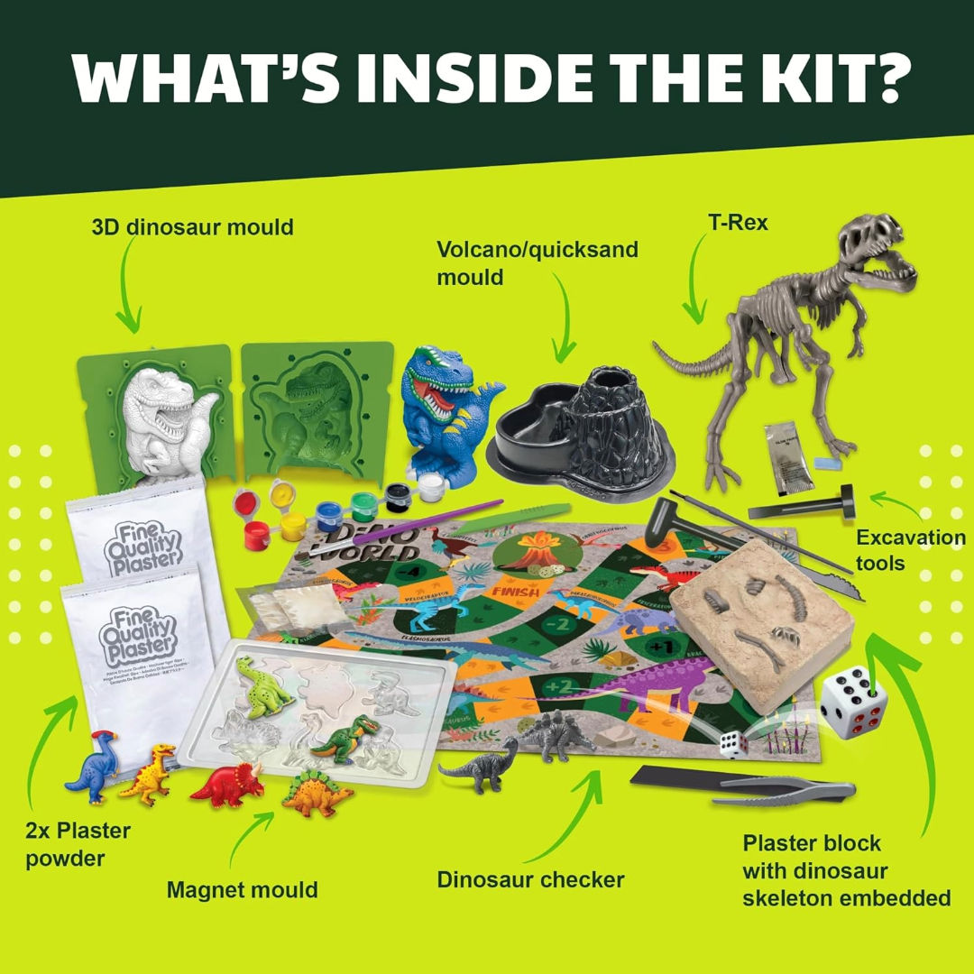 4M STEAM Powered Kids Dinosaur World Kit, 5+ Years