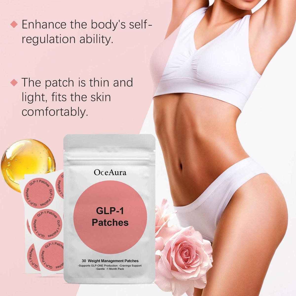 Body Care Patch, Fat Burner, Slimming, Skin Firming, Easy to Use, Weight Loss ,30pcs