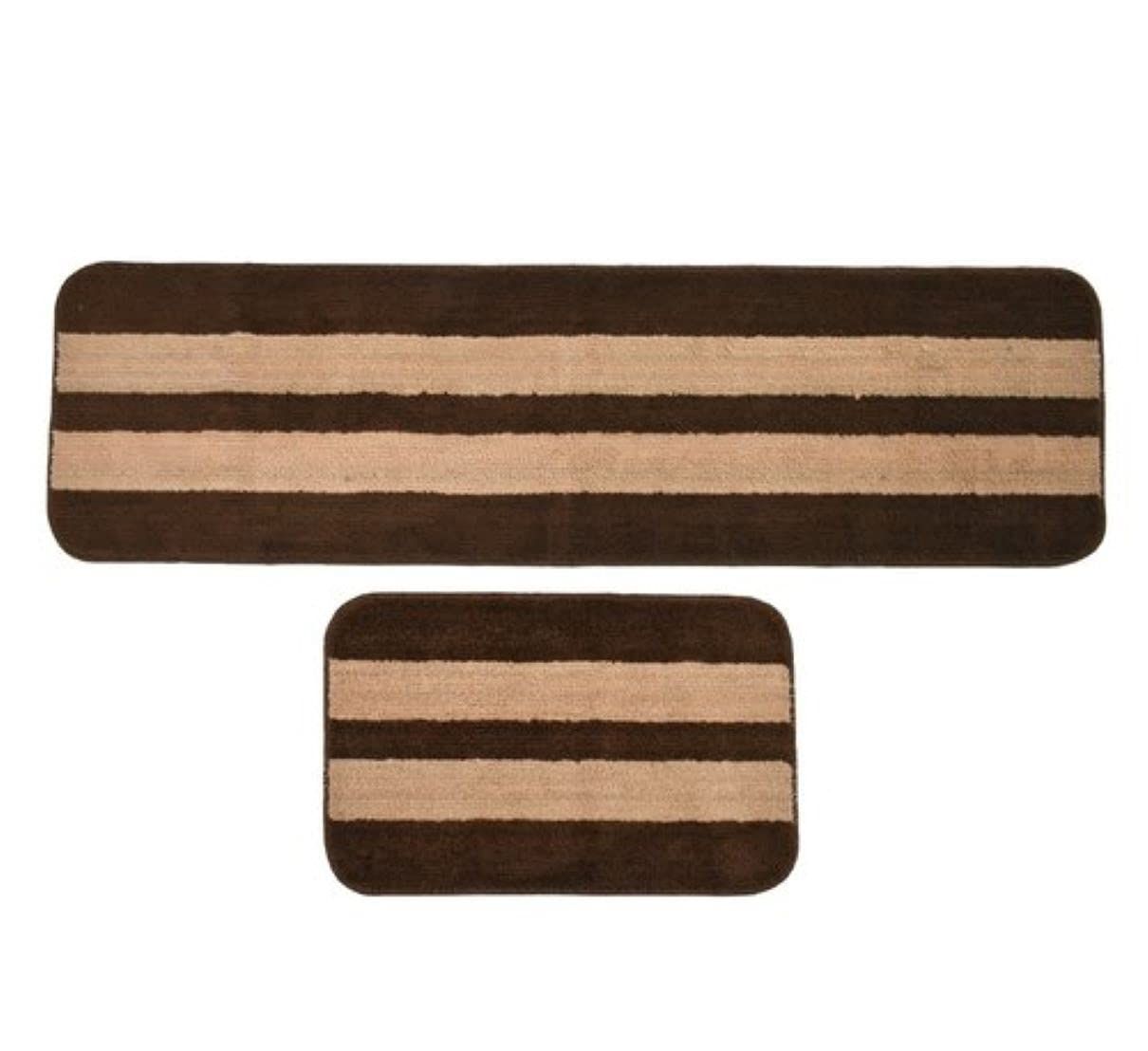 AIESY ® Microfiber Anti Slip Runner Set of 2 Rug