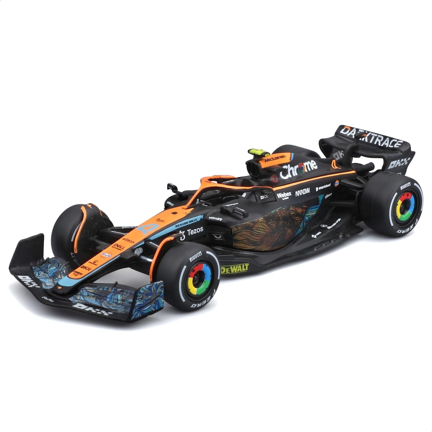 Bburago Metal Formula, Racing F1 Season 2022, McLaren Lando Norris Die-Cast Cars Set, 1:43, Pack of 7