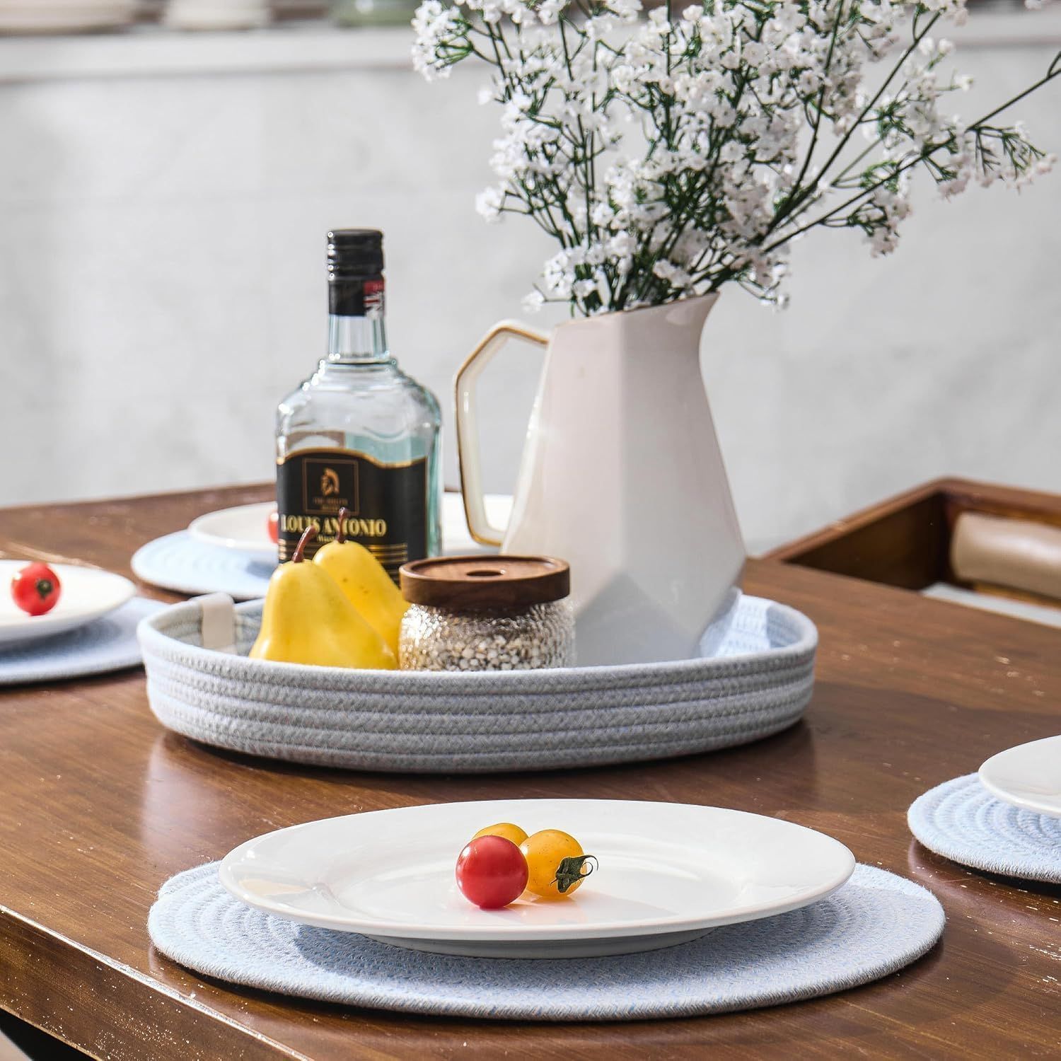 AIESY®-Live Beautiful Woven Cotton Rope Round Placemats