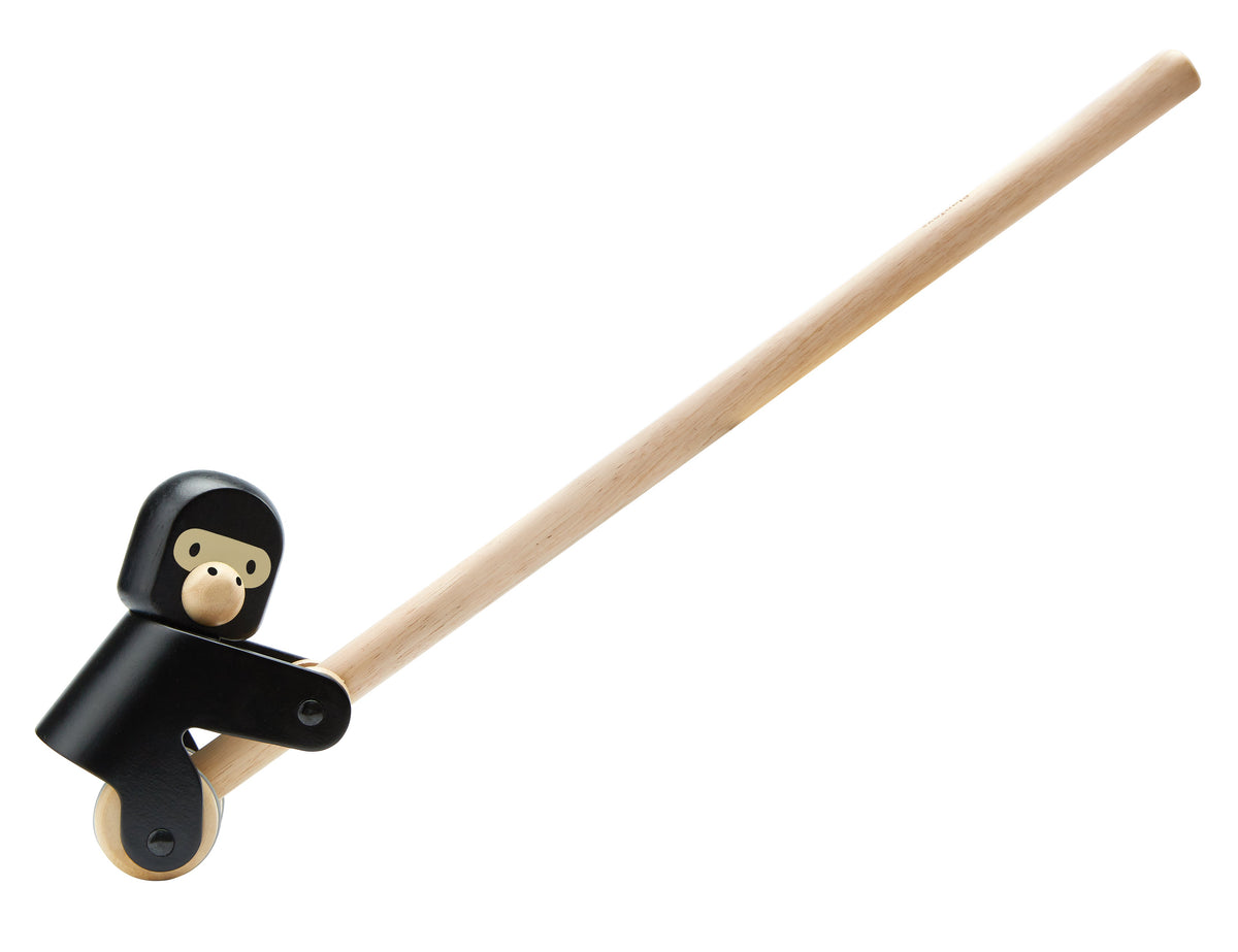 PlanToys Climbing Gorilla — Wooden Push Toy