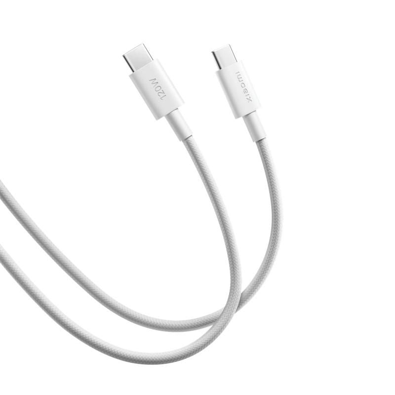 Xiaomi 6A Braided USB-C to USB-C Fast Charging Cable, 120W HyperCharge & 480Mbps Data Transfer