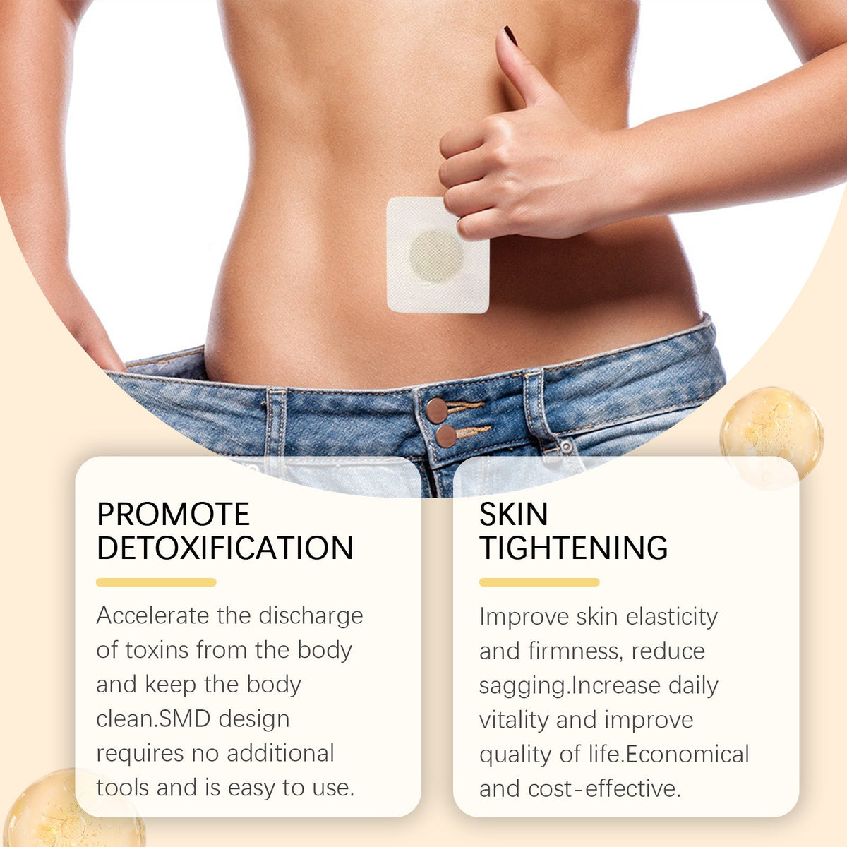 Bee Venom Slimming Patch, Body Shaping, Fat Burner, Skin Firming, Detox, Easy to Use ,10 pieces