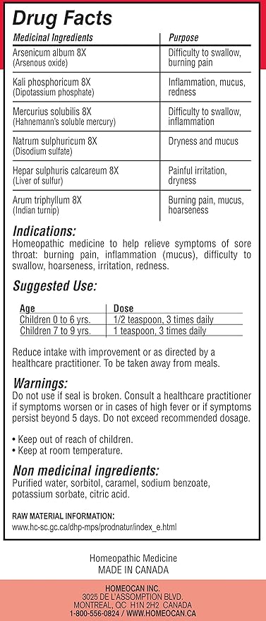 Kids 0 - 9 Throat Ease 100ml