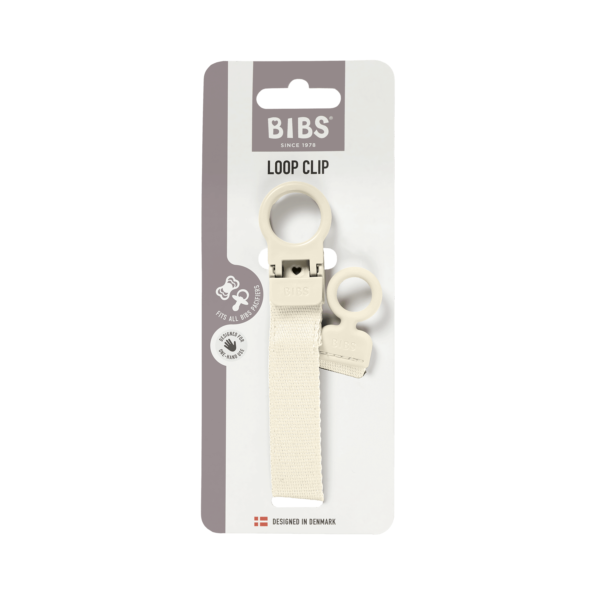 BIBS Loop Clip - Ivory