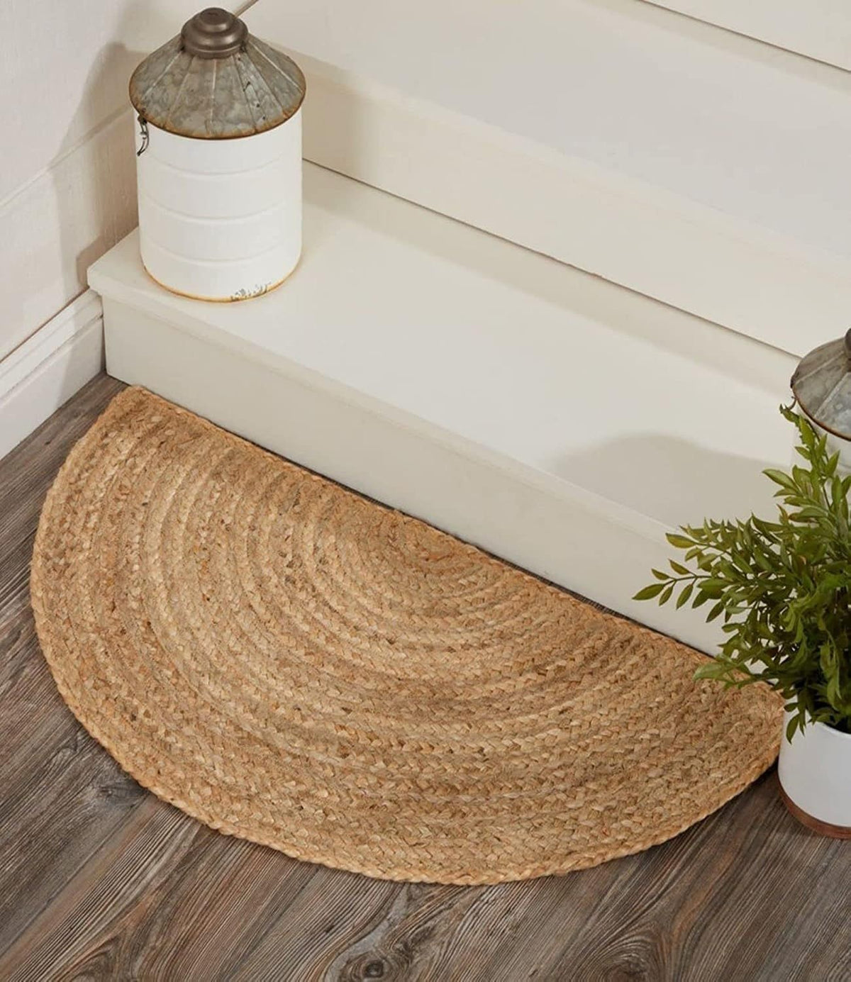 AIESY®  Beautiful Reversible Braided U-Shape Stars Rug