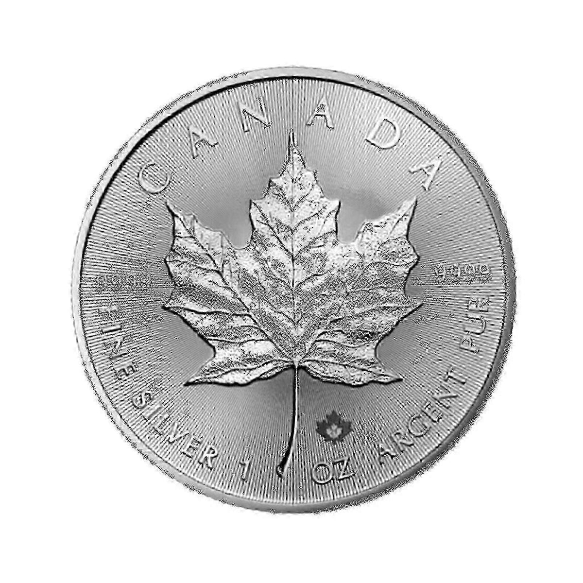 2024 Canada Maple Leaf Design 25 oz Silver-Plated Medal - Piedfort Edition, BU