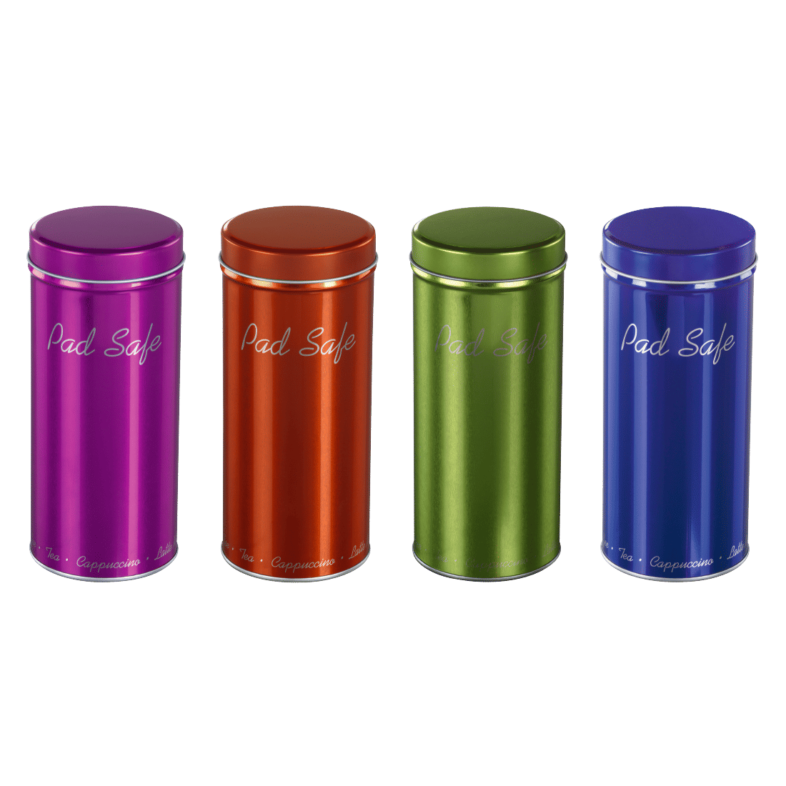 XAVAX 111036 Box for Coffee Pads, pink/green/orange/blue