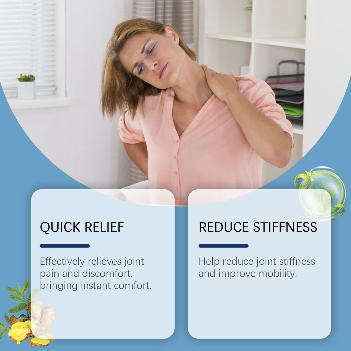Body Care Cream for Joint Pain Relief, Moisturizing, Anti-Inflammatory, Muscle Relaxation ,55g