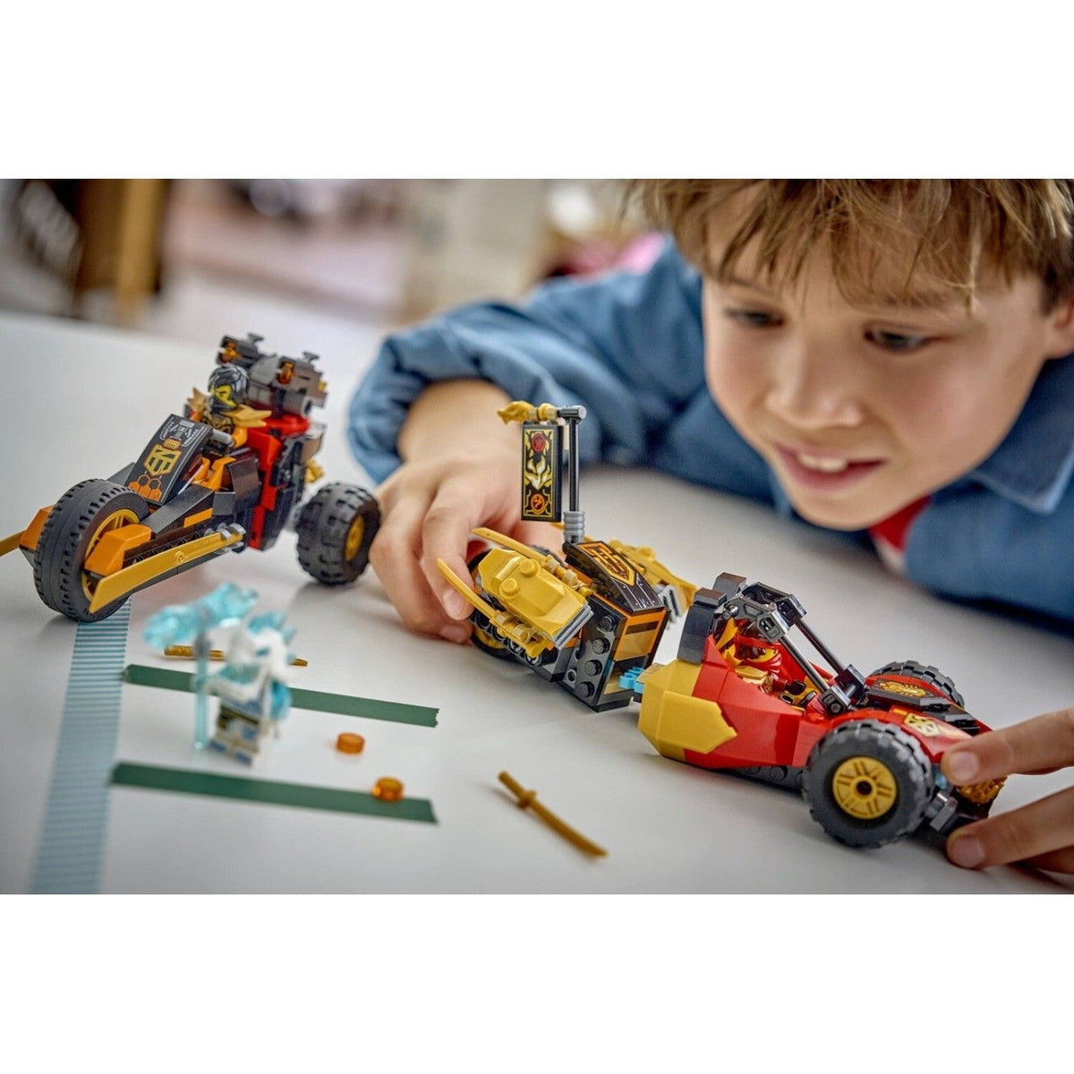 LEGO NINJAGO Kai and Cole's Combi Vehicles Building Set, 394 Pieces, Age 7+ Years