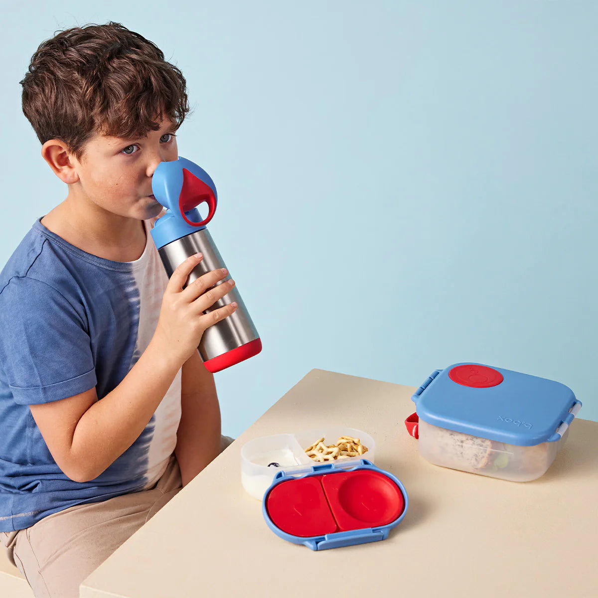 b.box Insulated Drink Bottle 500ml – Blue Blaze