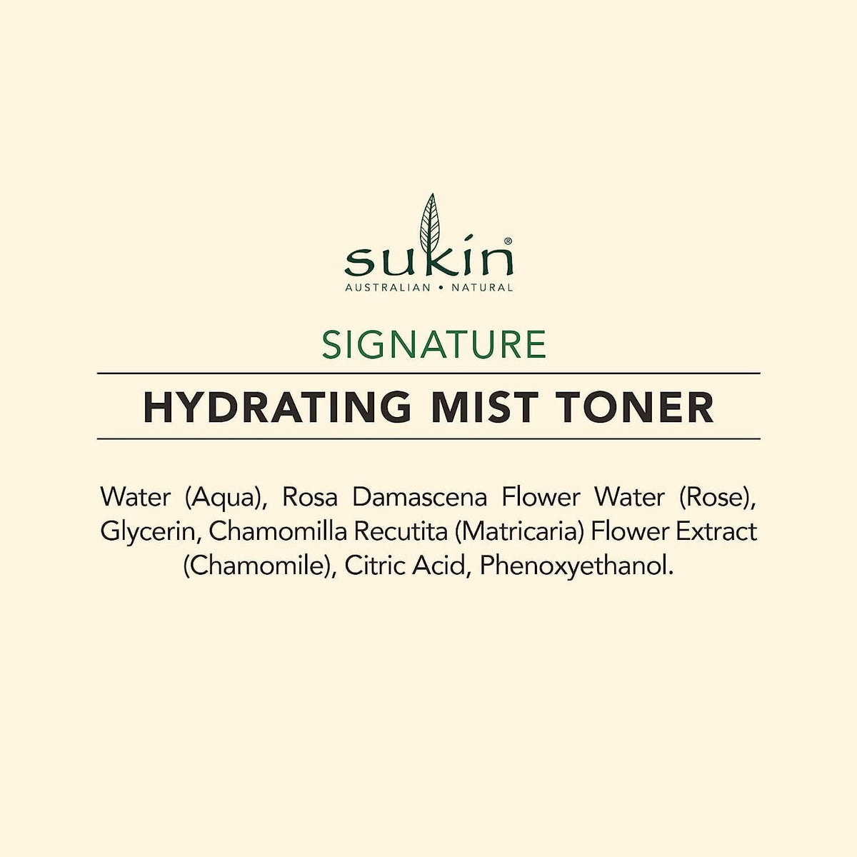 Sukin Hydrating Mist Toner, 125 Ml