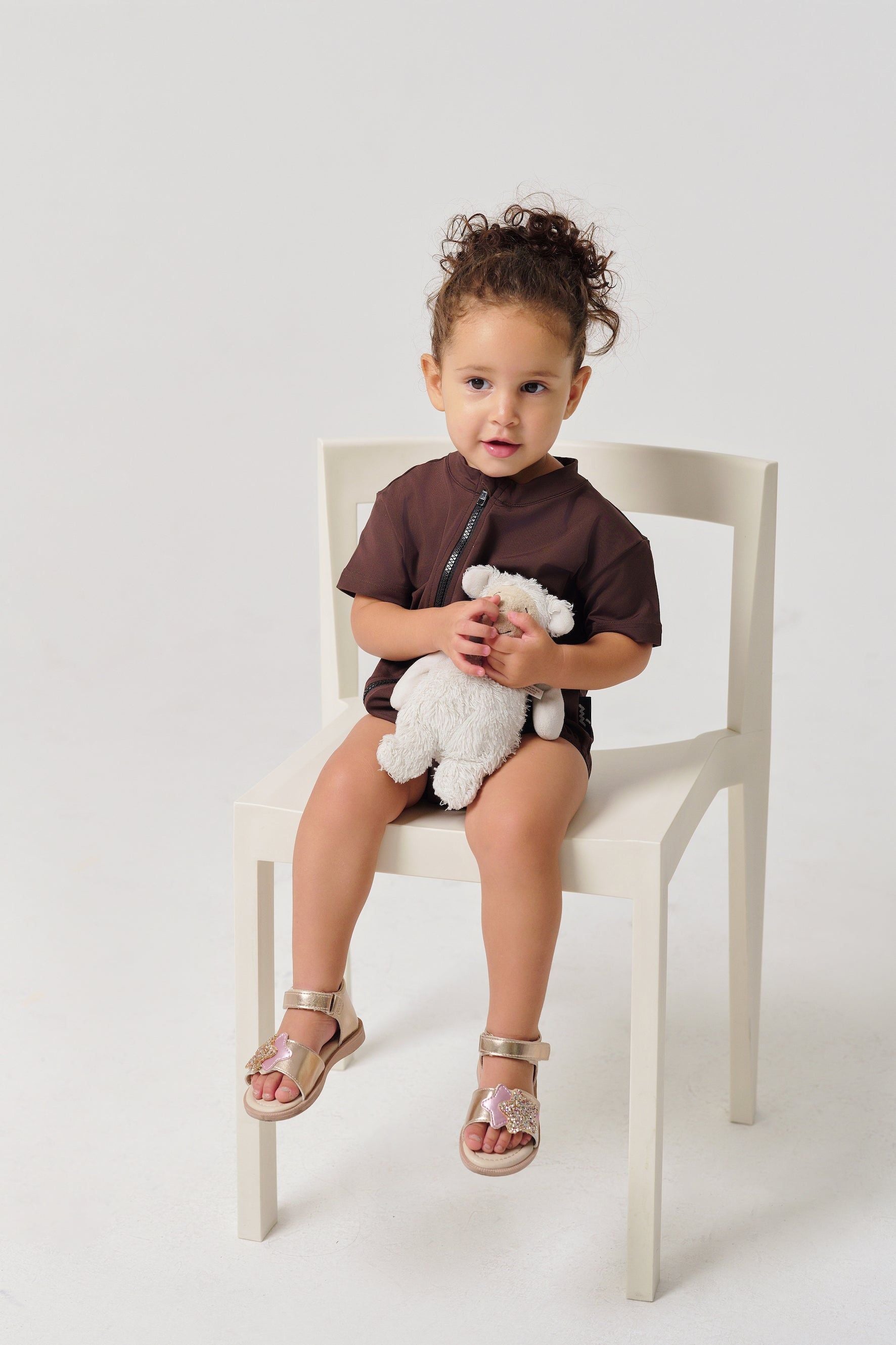 MULU Classic Unisex Baby Romper - Brown