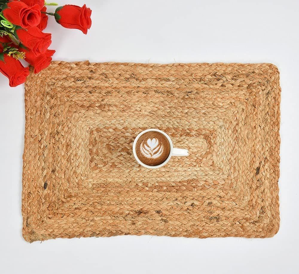 AIESY® Handwoven Jute Reversible Doormat Beautiful Doo rmats