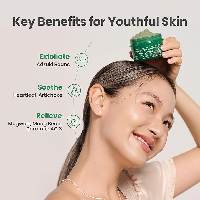 Axis-Y Mugwort Pore Clarifying Wash Off Pack 50Ml