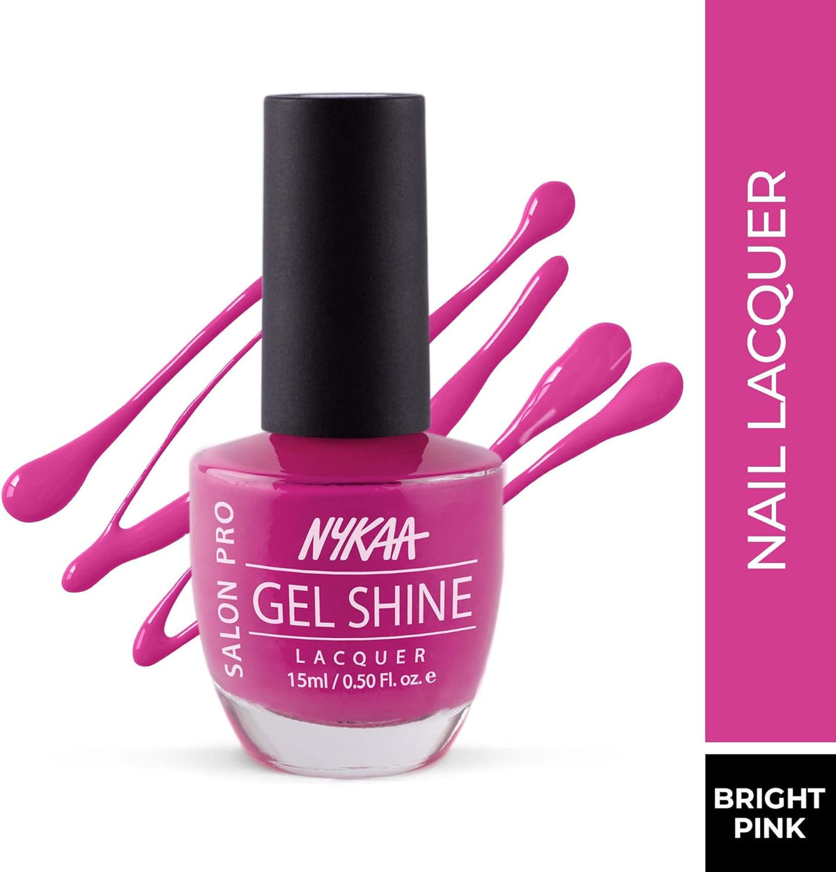 Nykaa Salon Shine Gel Nail Lacquer Japanese Blossom 15ml Shade No. 214