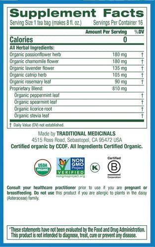 Traditional Medicinals, Cup Of Calm, 16 Bags