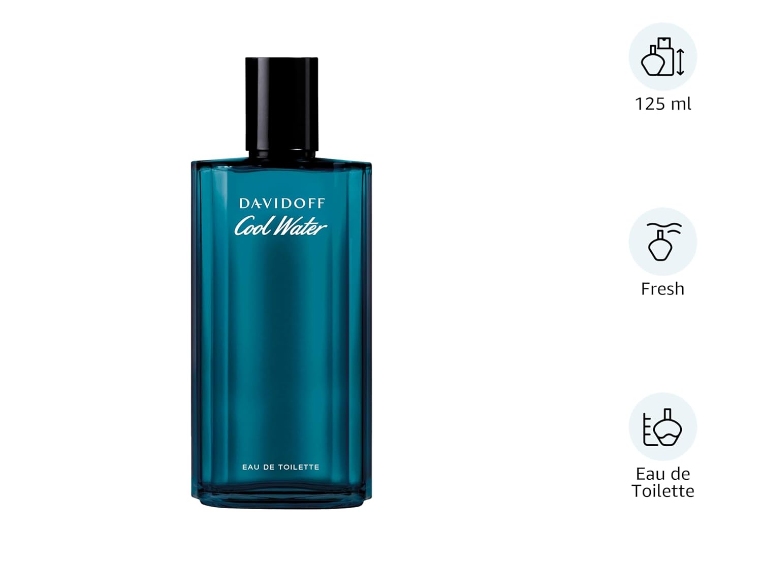 Davidoff Cool Water Eau De Toilette Spray For Men, 125ml