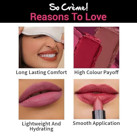 Nykaa So Creme! Creamy Matte Lipstick You're Latte