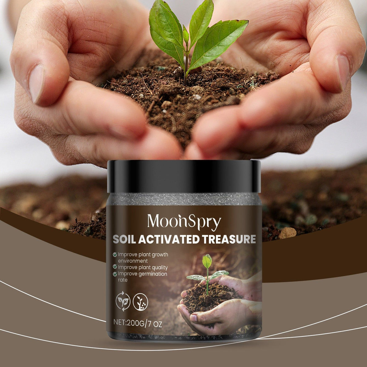 Boost Plant Growth with Soil Nutrient Activation Powder, Fertilizer for Healthy Soil ,200g