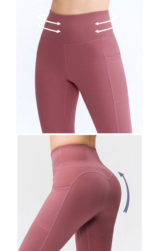 Yoga Pants Stretch High Waist Yoga Leggings Women Fitness Sports Pockets Pants