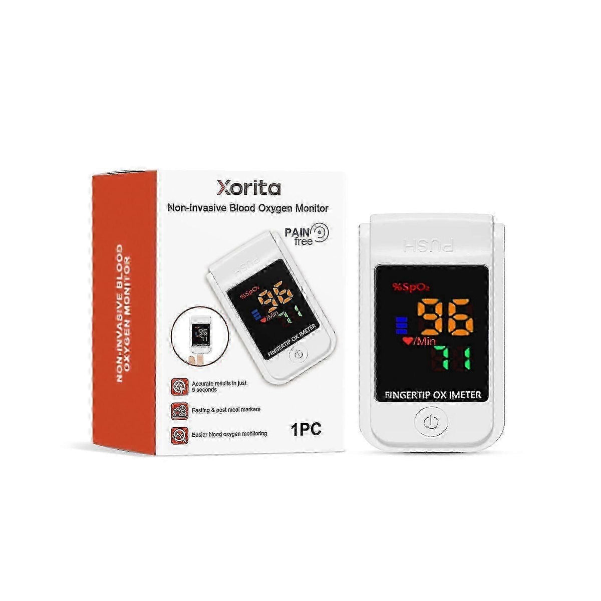 New Non Invasive Fingertip Blood Glucose Sugar Monitor Diabetes Testing