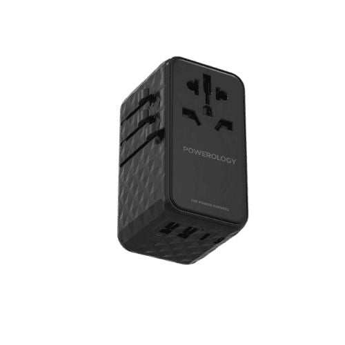 Powerology 4-PortUniversal GaN SuperCharger PD100w