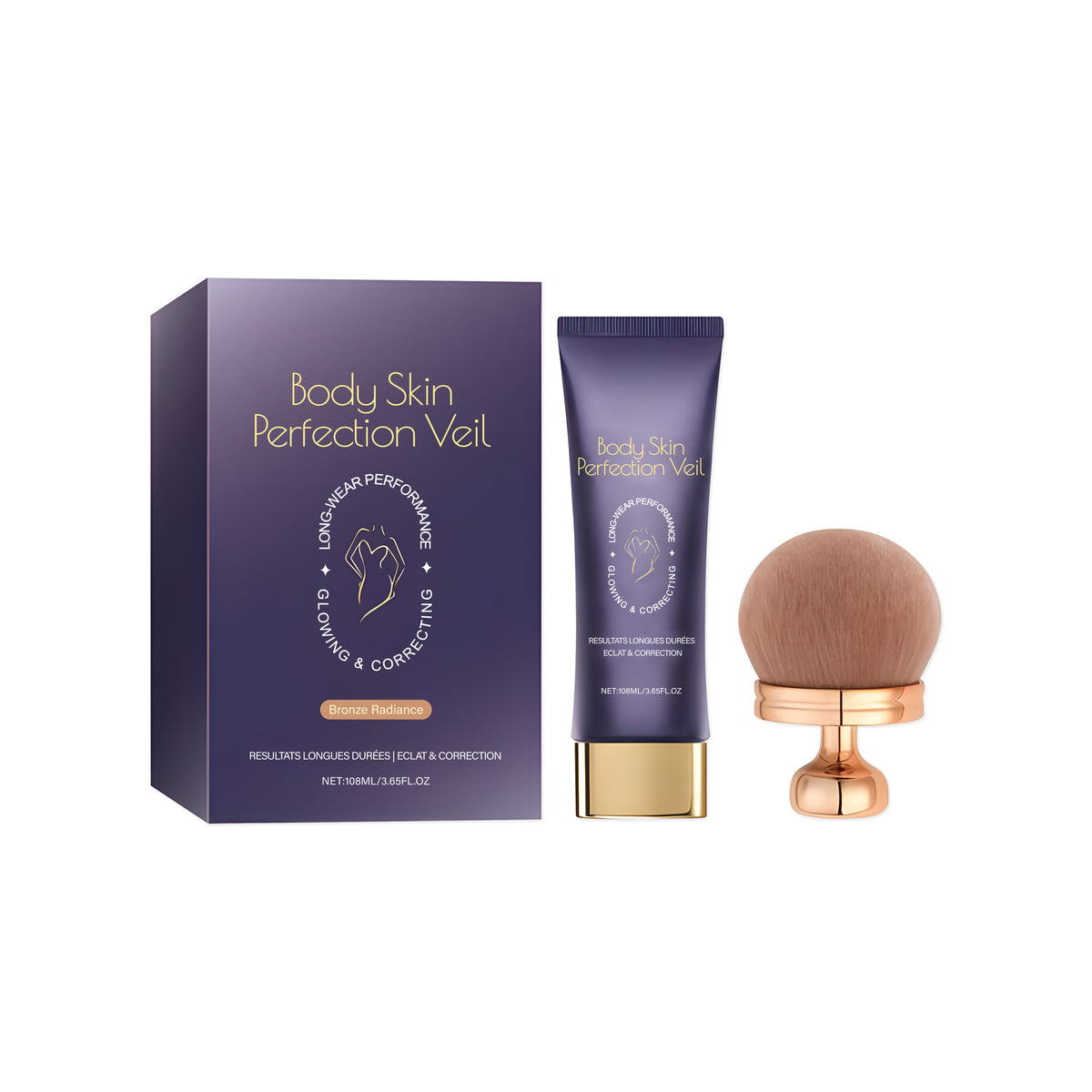 Bronze Radiance Body Concealer, Cover Up Defects, Hydrating, Long-Lasting, Flawless Skin ,1set