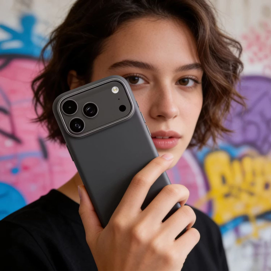 Levelo Iris MagSafe Magnetic Silicone Case For iPhone 18 Pro Max, Black