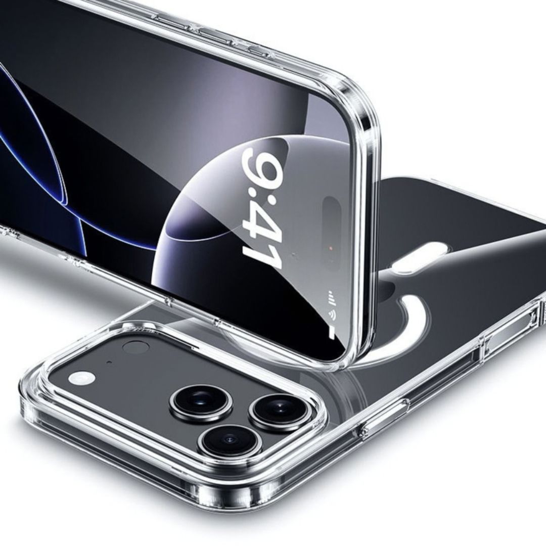 Infinyty Zepho MagSafe Compatible Transparent Clear Case for iPhone 18 Pro, Clear