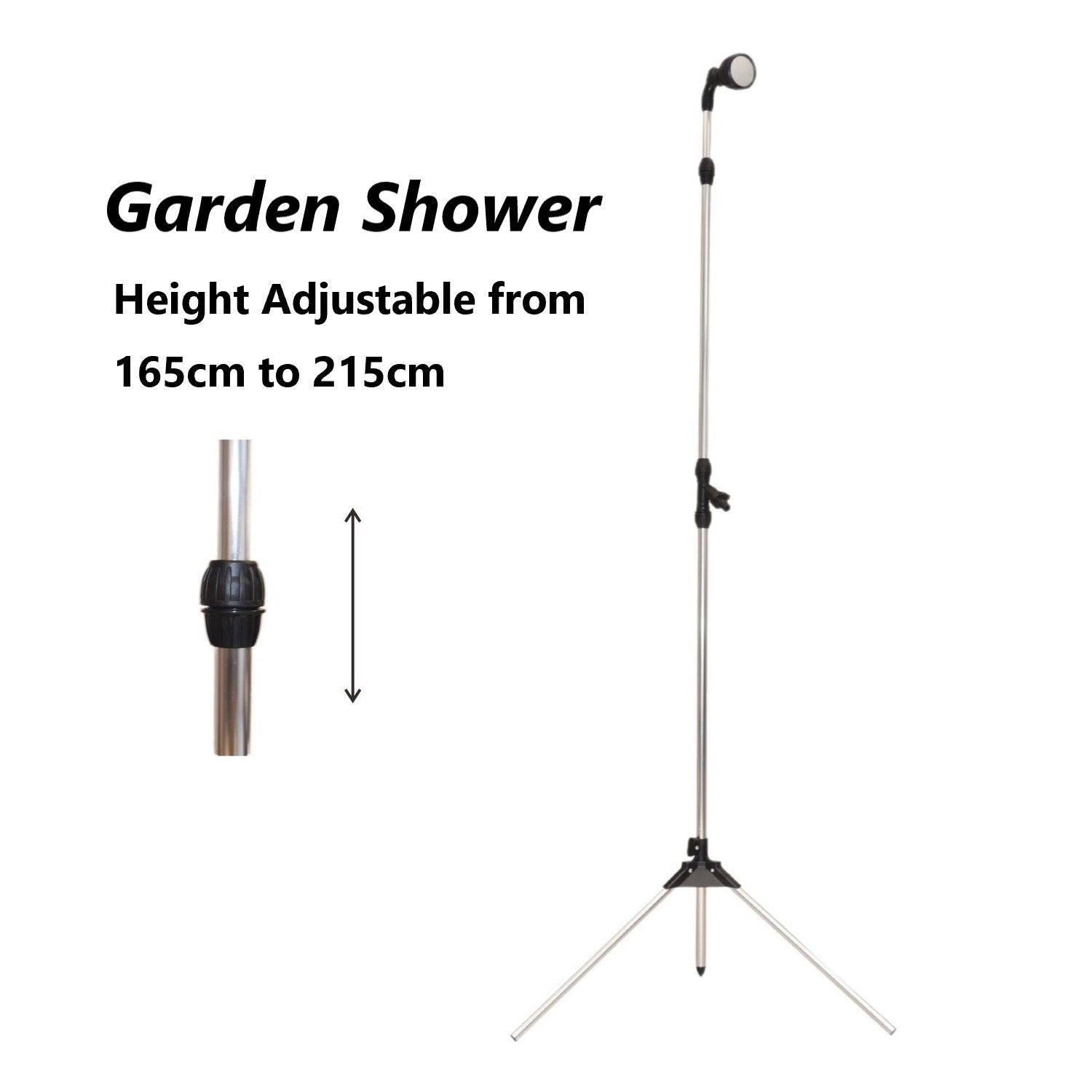 Portable Height Adjustable Garden Shower 1.6-2.15m