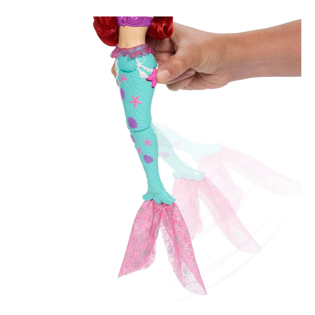 Disney Princess The Little Mermaid Ocean Friends Ariel Swimming Mermaid Doll With Squirt Toy, For Age 3+ Years