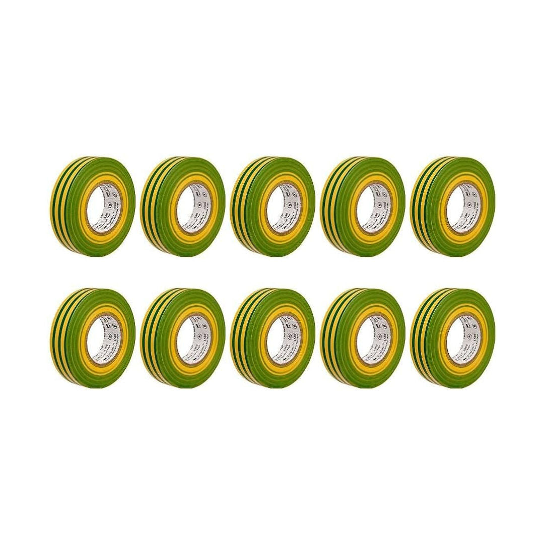 3M Temflex™ 1500 Vinyl Electrical Tape, 19 mm x 9.14 m x 0.13 mm, 10 Rolls Pack