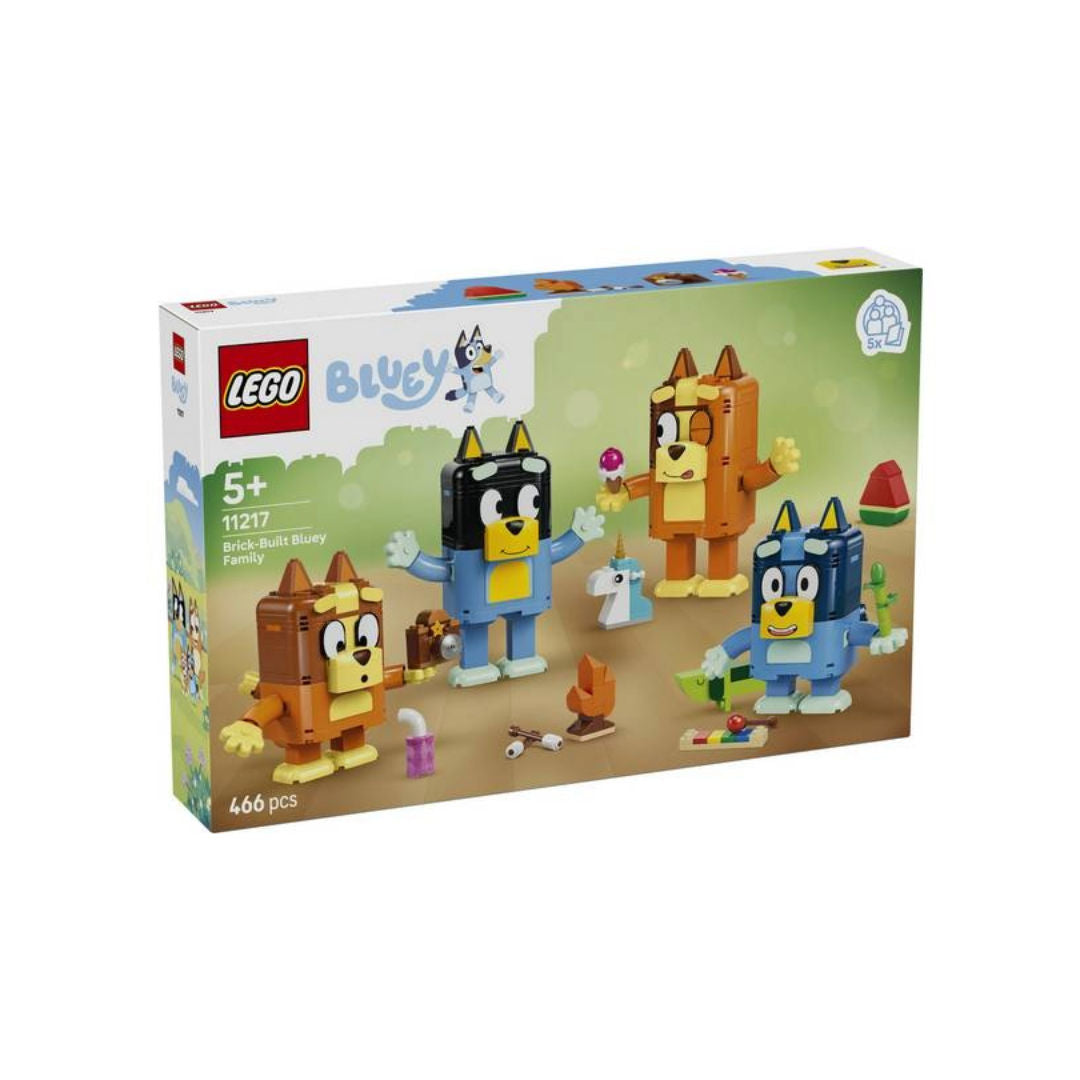 LEGO Bluey Brick-Built Bluey Family Figures, For Age 5+ Years