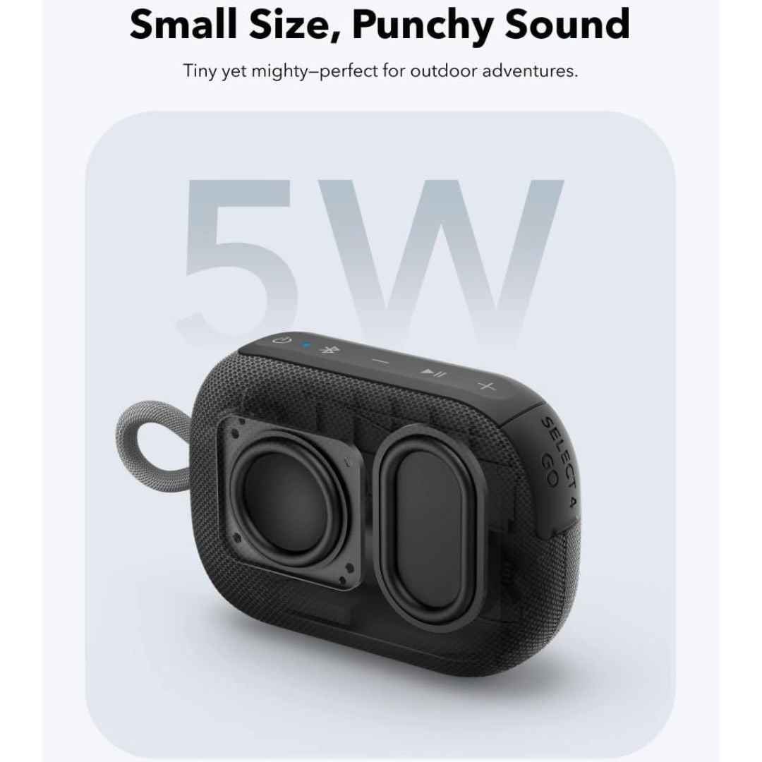 Anker Soundcore A31X1 Select 4 Go Bluetooth Speaker, 5W, 20-Hour Playback Time