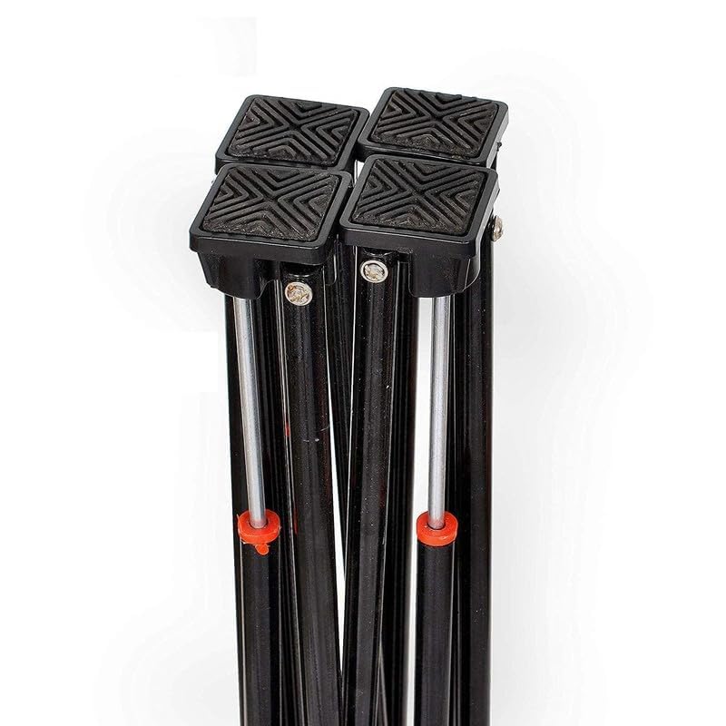 Foldable Adjustable Carrom Board Stand Black Color