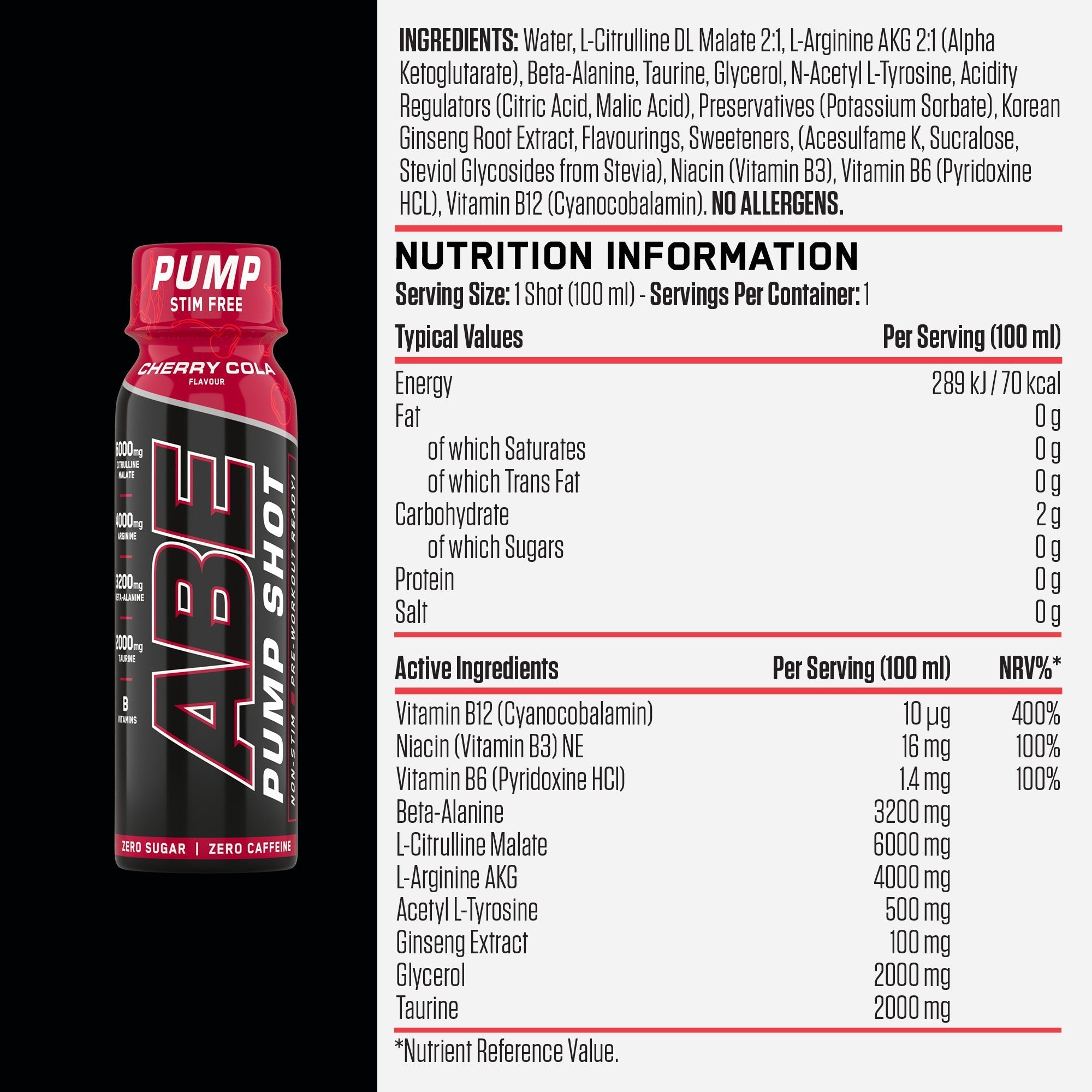 AN ABE PUMP SHOT CITRUS TWIST 60 ML