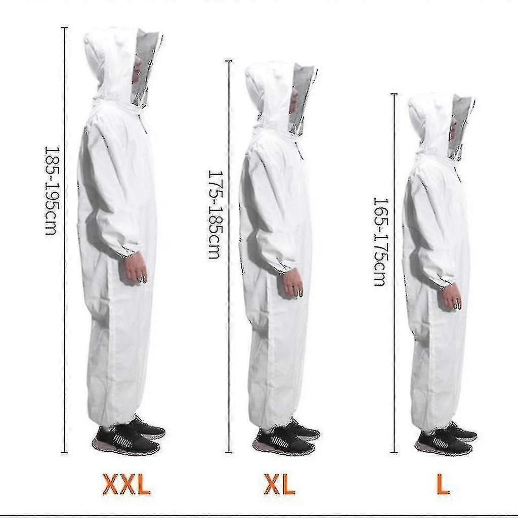 Professional Beekeeper Suit Bee Keeping All Body Hooded Beekeeping Coat New zxin
