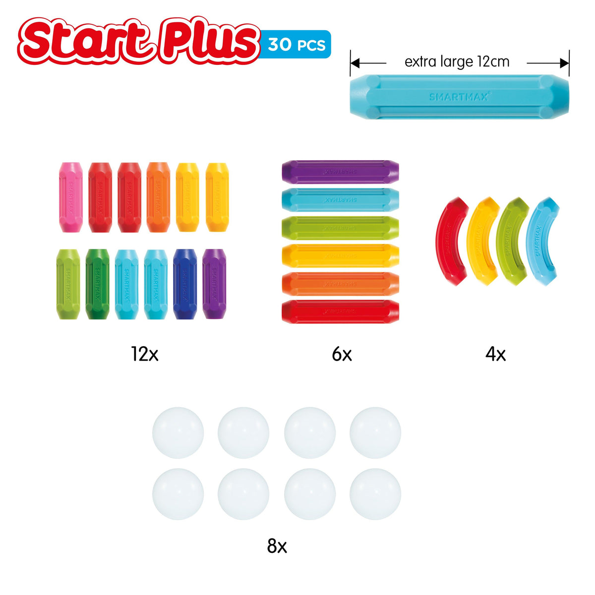 SmartMax Start Plus — 30 Piece Magnetic Building Set