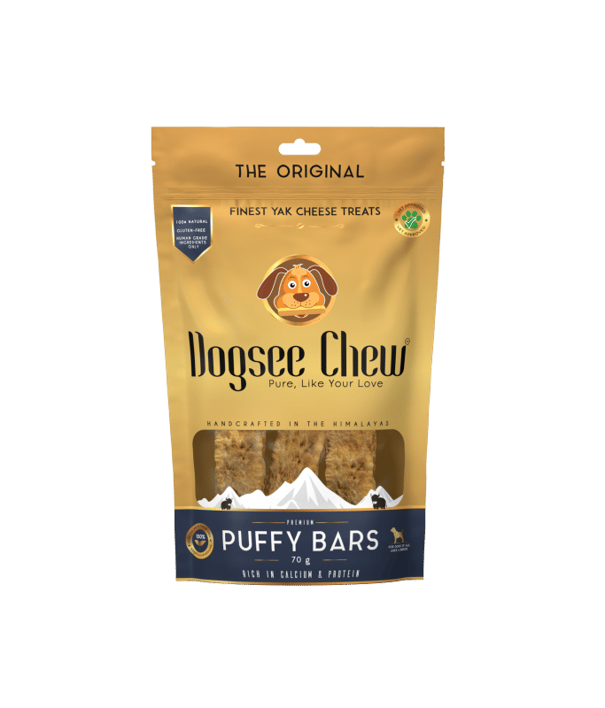 Dogsee Puffy Bars: Soft Dental Dog Treats - 70g