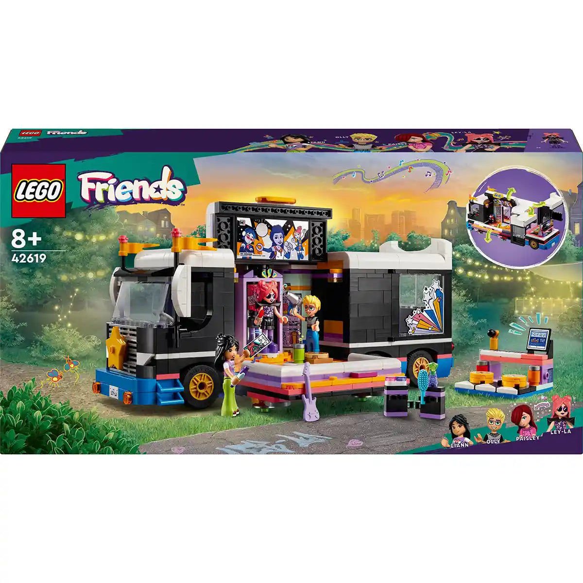 LEGO Friends Pop Star Music Tour Bus Toy 42619