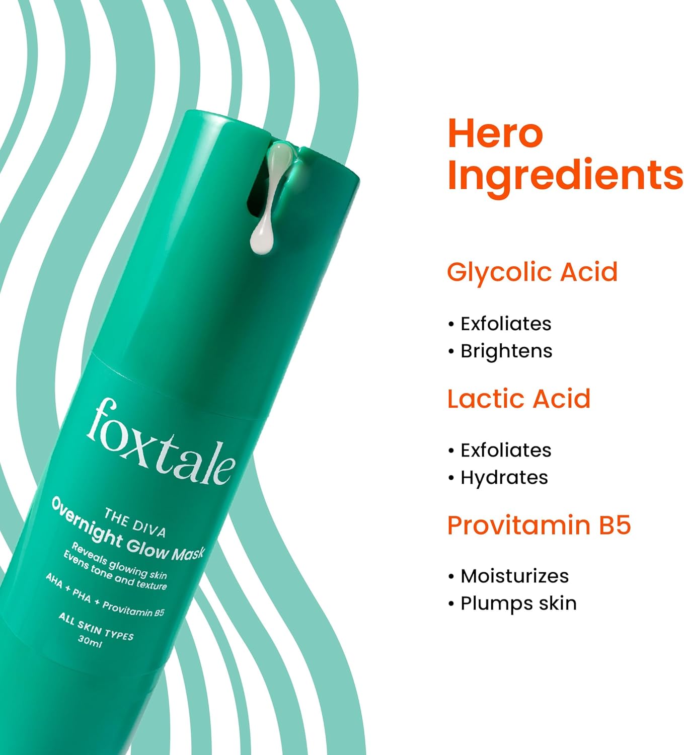 Foxtale The Diva Over Night Glow Mask (30Ml)